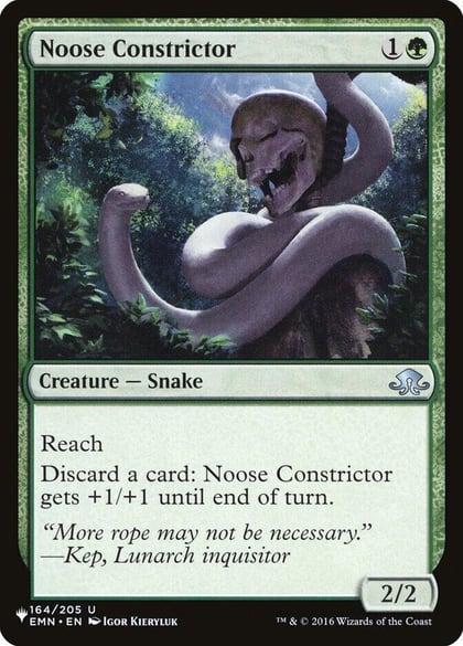 Noose Constrictor, The List Reprints 164/205