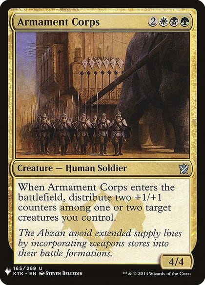Armament Corps, The List Reprints 165