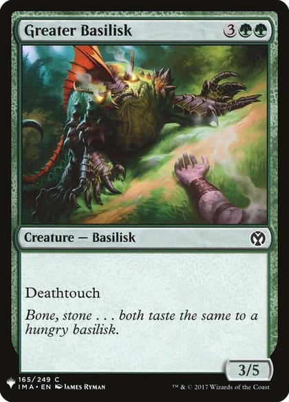 Greater Basilisk, The List Reprints 165