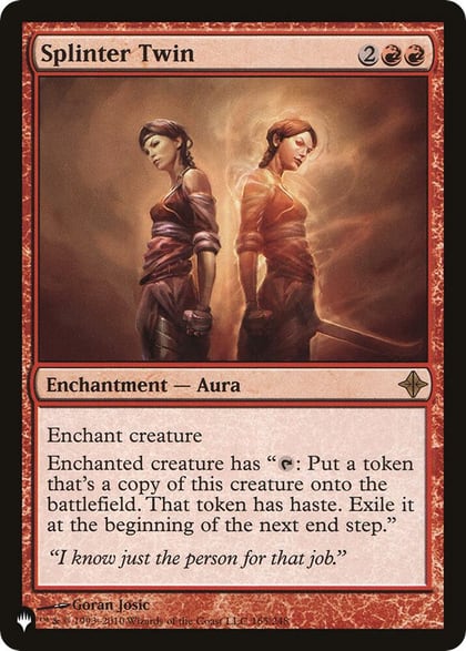 Splinter Twin, The List Reprints 165/248