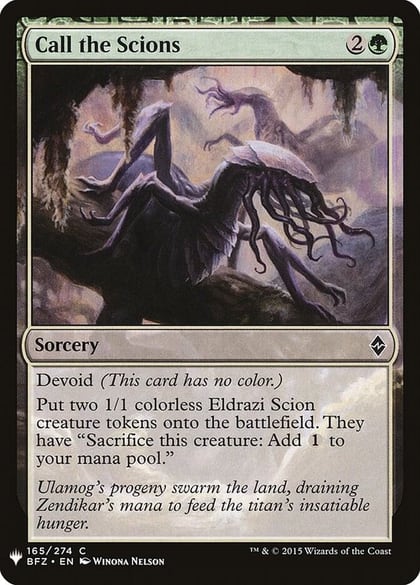 Call the Scions, The List Reprints 165