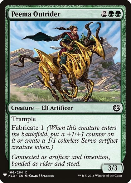 Peema Outrider, The List Reprints 166