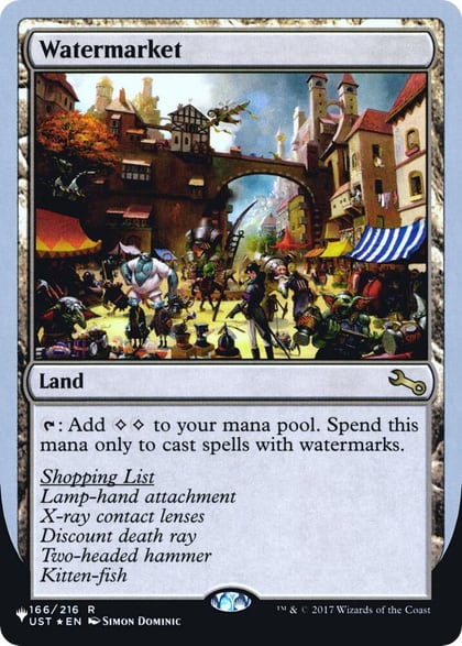 Watermarket, The List Reprints 166/216