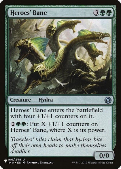 Heroes' Bane, The List Reprints 166/249