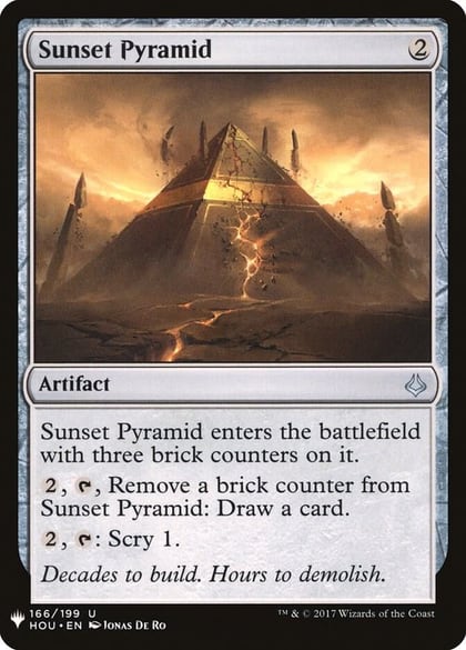 Sunset Pyramid, The List Reprints 166