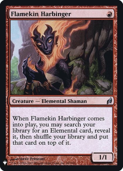 Flamekin Harbinger, The List Reprints 167