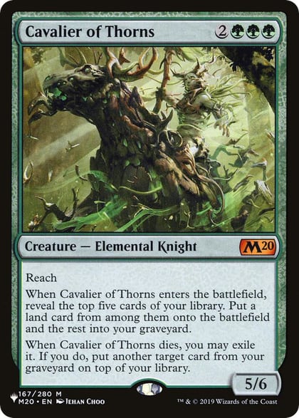 Cavalier of Thorns, The List Reprints 167/280