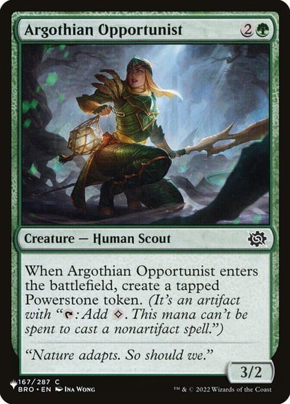 Argothian Opportunist, The List Reprints 167/012