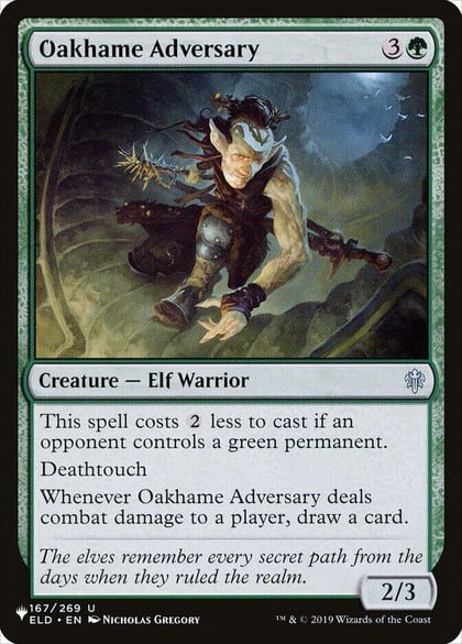 Oakhame Adversary, The List Reprints 167/269