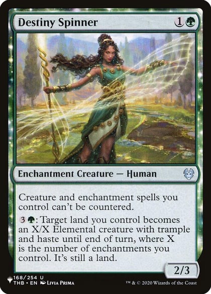 Destiny Spinner, The List Reprints 168/254