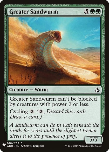 Greater Sandwurm, The List Reprints 168