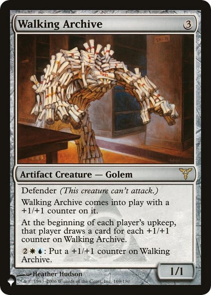 Walking Archive, The List Reprints 169/180