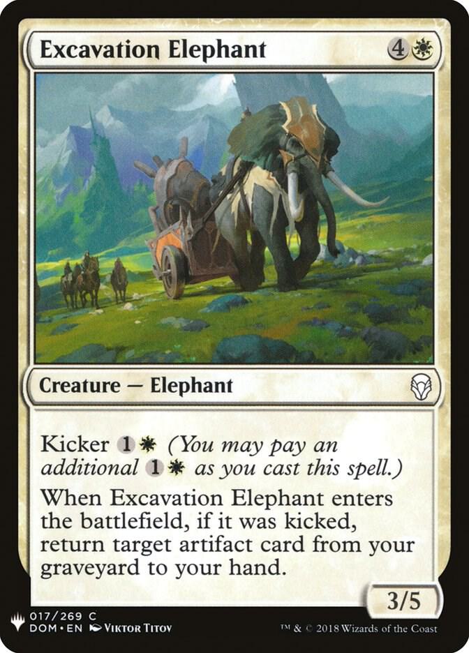 Excavation Elephant, The List Reprints 17