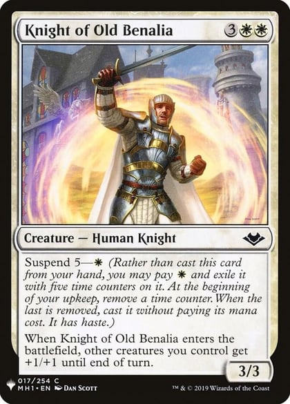 Knight of Old Benalia, The List Reprints 17