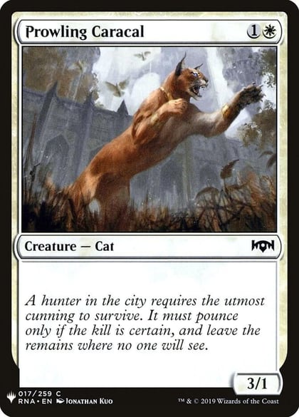 Prowling Caracal, The List Reprints 17