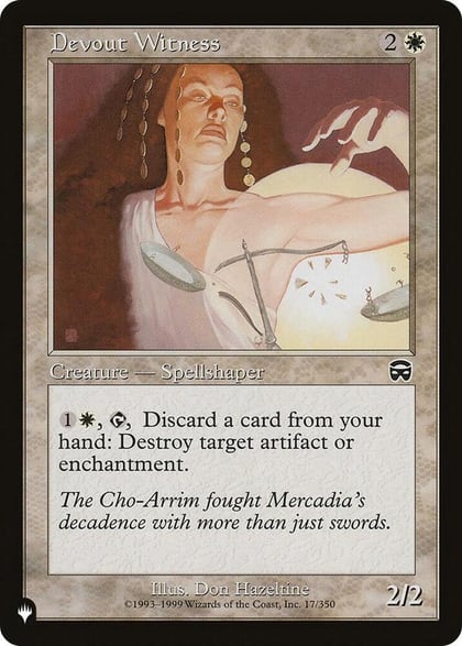 Devout Witness, The List Reprints 17/350