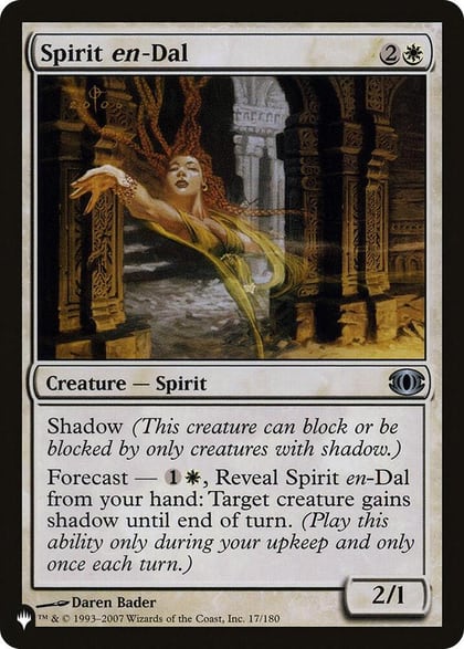 Spirit en-Dal, The List Reprints 17/180