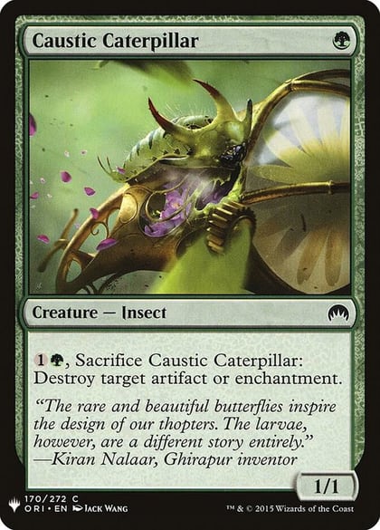 Caustic Caterpillar, The List Reprints 170