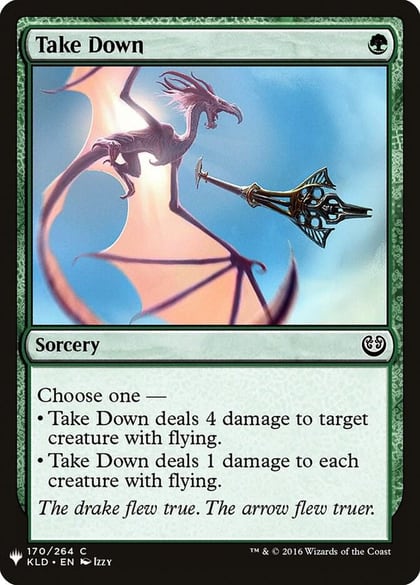 Take Down, The List Reprints 170