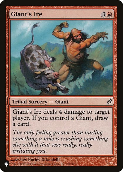 Giant's Ire, The List Reprints 170/301