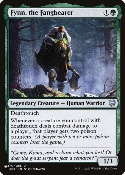 Fynn, the Fangbearer, The List Reprints 170/285