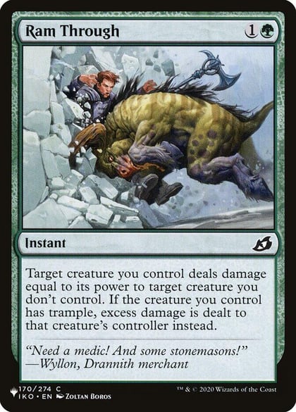 Ram Through, The List Reprints 170/274