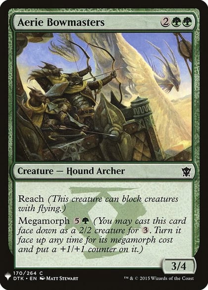 Aerie Bowmasters, The List Reprints 170
