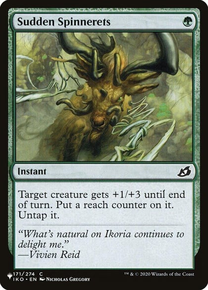 Sudden Spinnerets, The List Reprints 171/274
