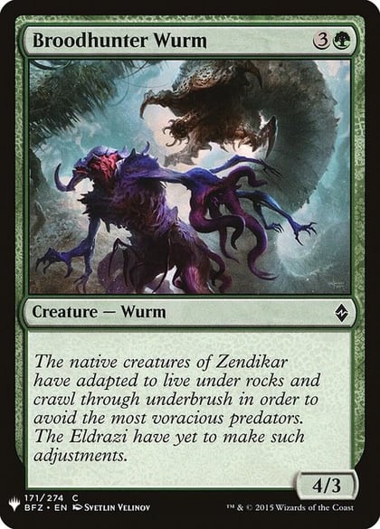 Broodhunter Wurm, The List Reprints 171