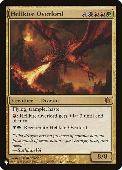 Hellkite Overlord, The List Reprints 172/249
