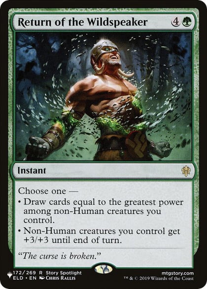 Return of the Wildspeaker, The List Reprints 172/269