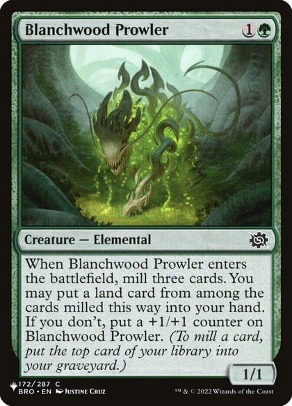 Blanchwood Prowler, The List Reprints 172/012