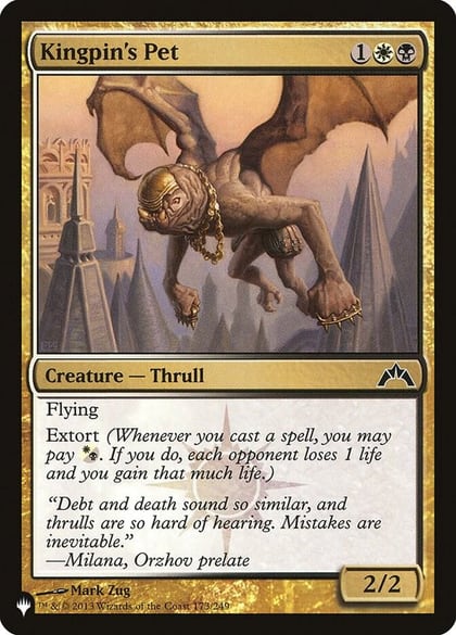 Kingpin's Pet, The List Reprints 173/249