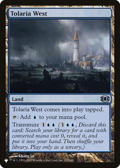 Tolaria West (FUT), The List Reprints 173/180