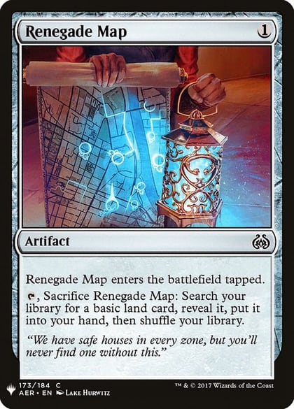 Renegade Map, The List Reprints 173
