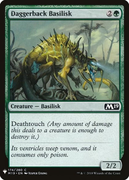 Daggerback Basilisk, The List Reprints 174