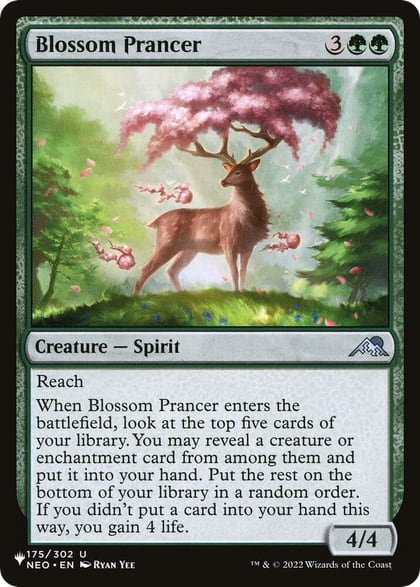 Blossom Prancer, The List Reprints 175/302