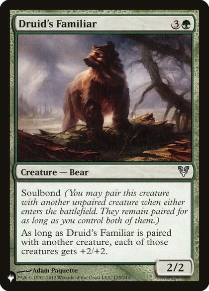 Druid's Familiar, The List Reprints 175/244