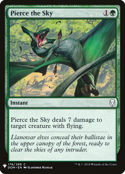 Pierce the Sky, The List Reprints 176