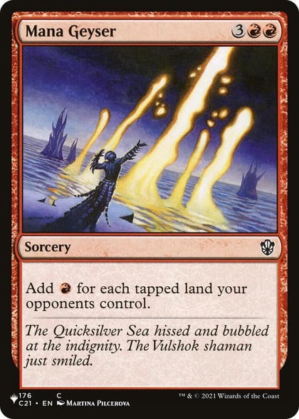 Mana Geyser (C21), The List Reprints 176