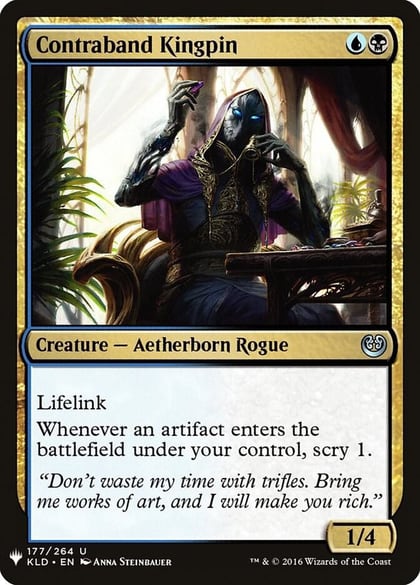 Contraband Kingpin, The List Reprints 177