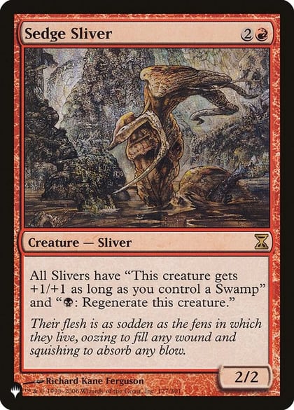 Sedge Sliver, The List Reprints 177/301