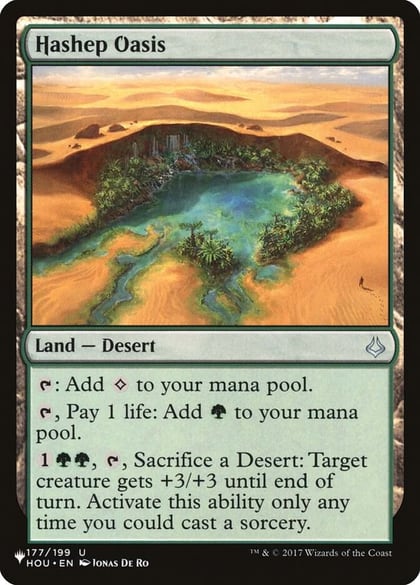 Hashep Oasis, The List Reprints 177/199