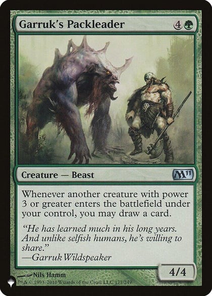 Garruk's Packleader, The List Reprints 177/249