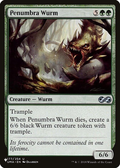 Penumbra Wurm, The List Reprints 177/254