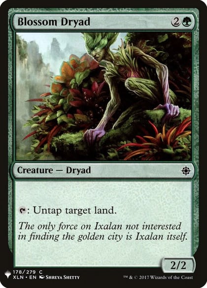 Blossom Dryad, The List Reprints 178