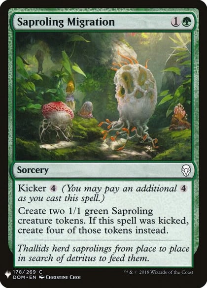 Saproling Migration, The List Reprints 178