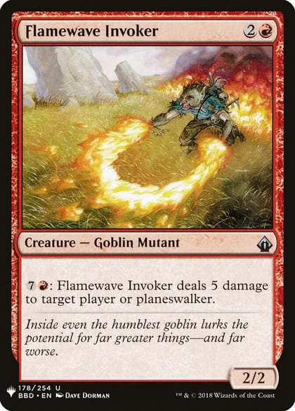 Flamewave Invoker, The List Reprints 178