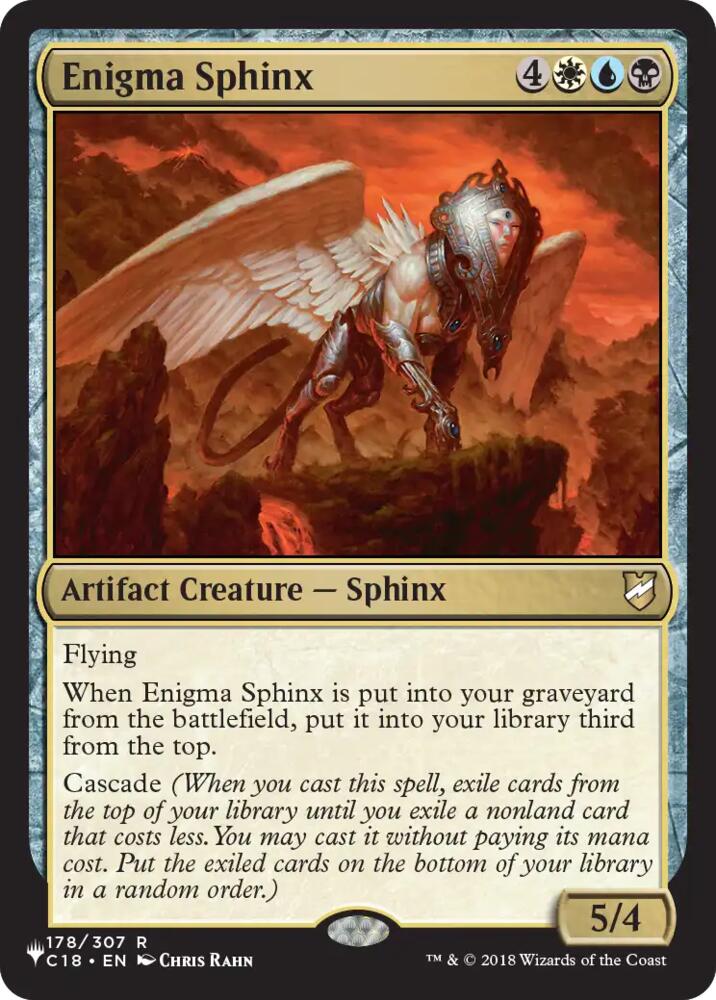 Enigma Sphinx, The List Reprints 178