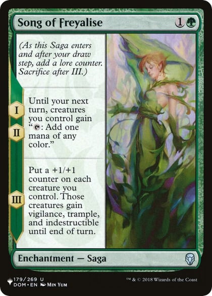 Song of Freyalise, The List Reprints 179/269